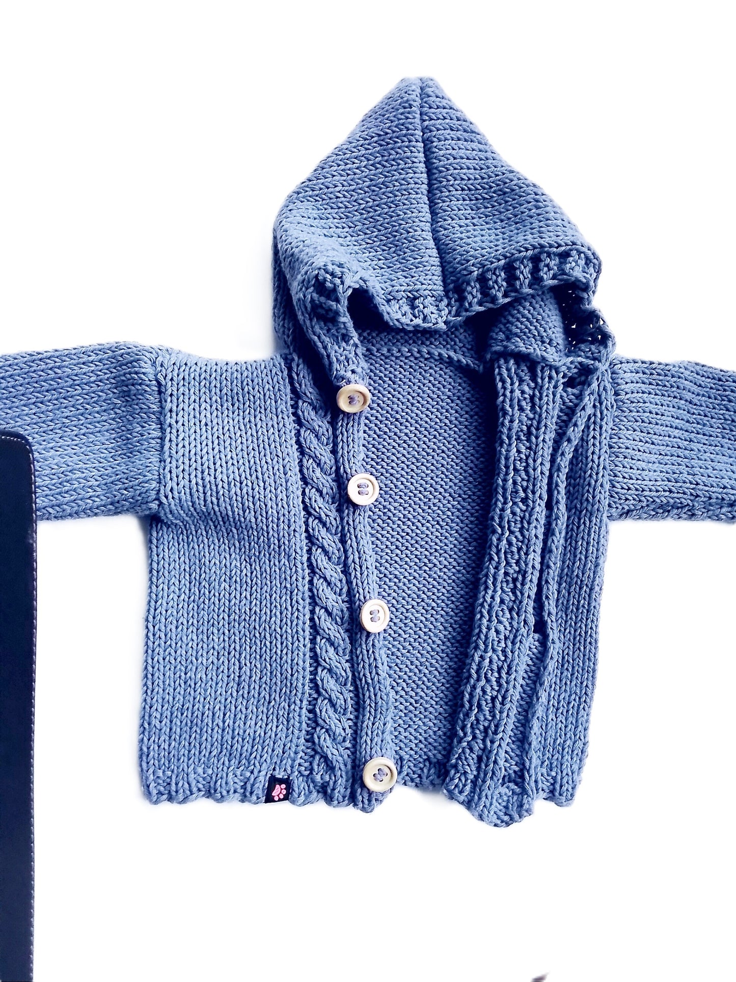 Strickjacke Baby Blau Größe 62/68 und 80/86    3-6 month