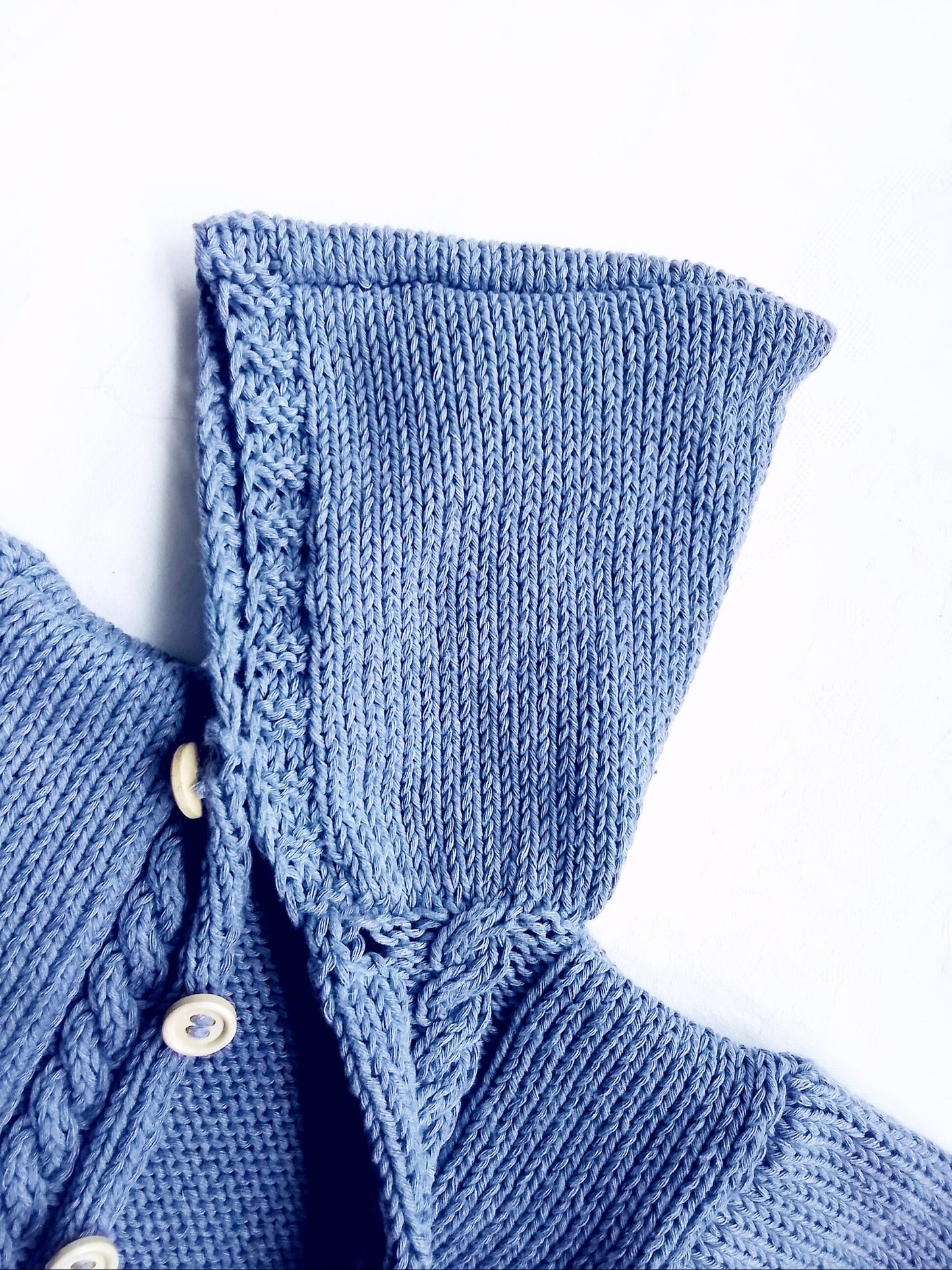 Strickjacke Baby Blau Größe 62/68 und 80/86    3-6 month