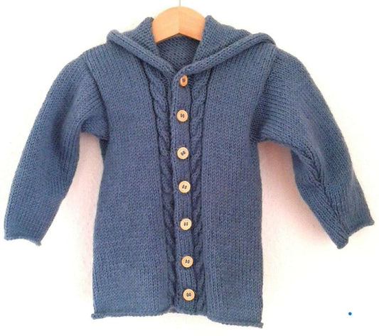 Strickjacke Kinder Blau Größe 98/104  3 years Shop Pekusch