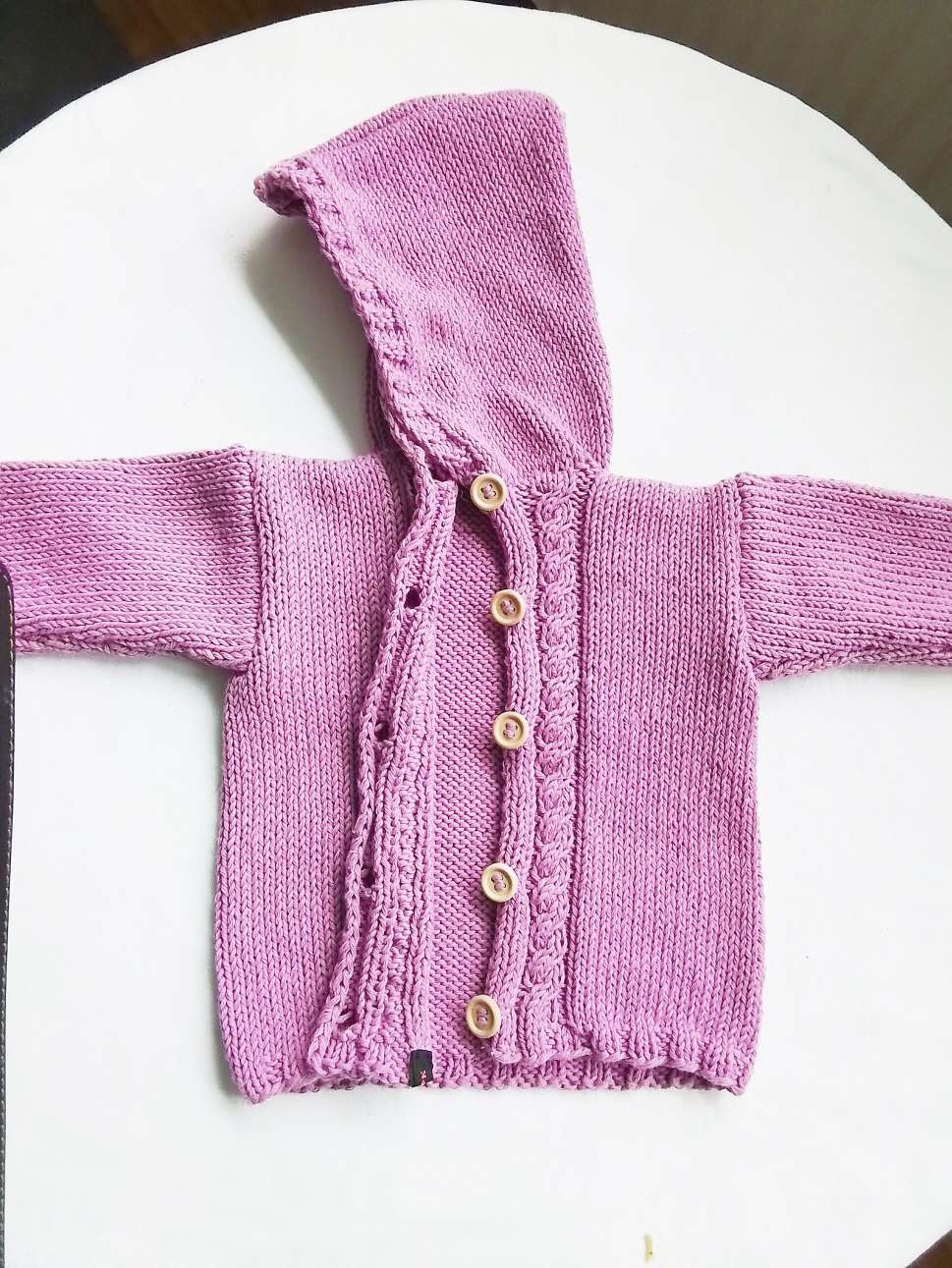 Strickjacke Baby Helllila Größe 62/68  3-6 month Shop Pekusch