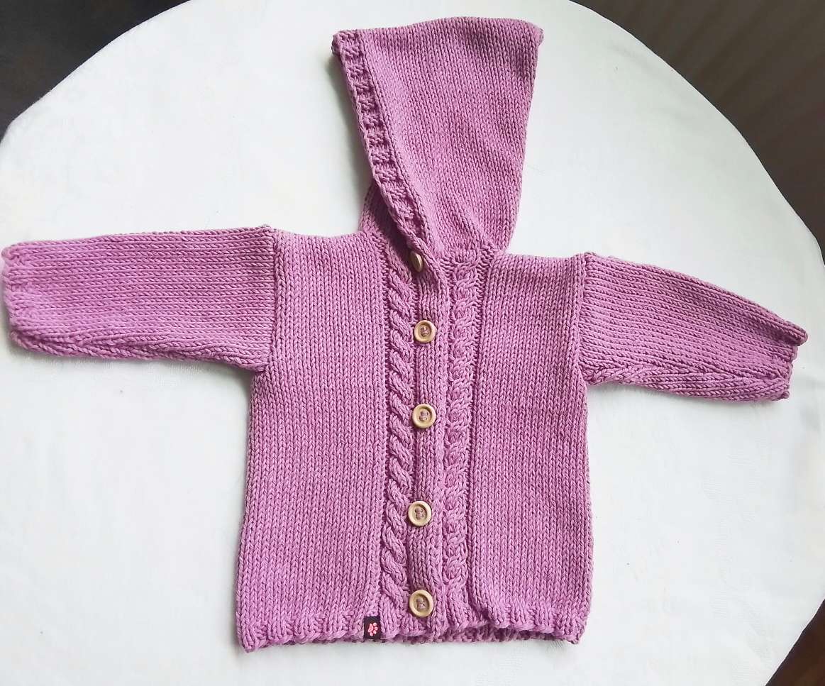 Strickjacke Baby Helllila Größe 62/68  3-6 month Shop Pekusch