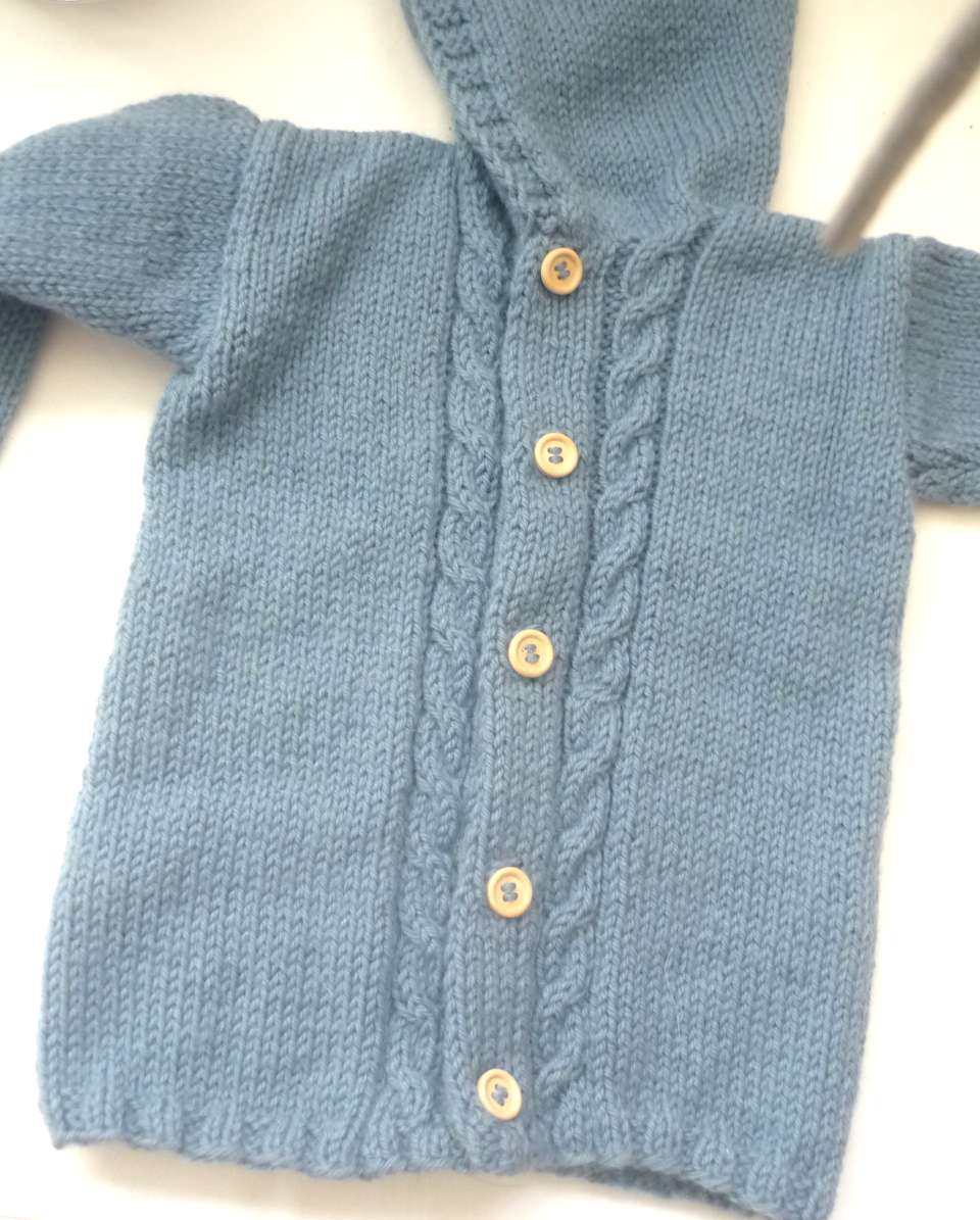 Strickjacke Baby Blau Größe 80/86   12-18 month Shop Pekusch