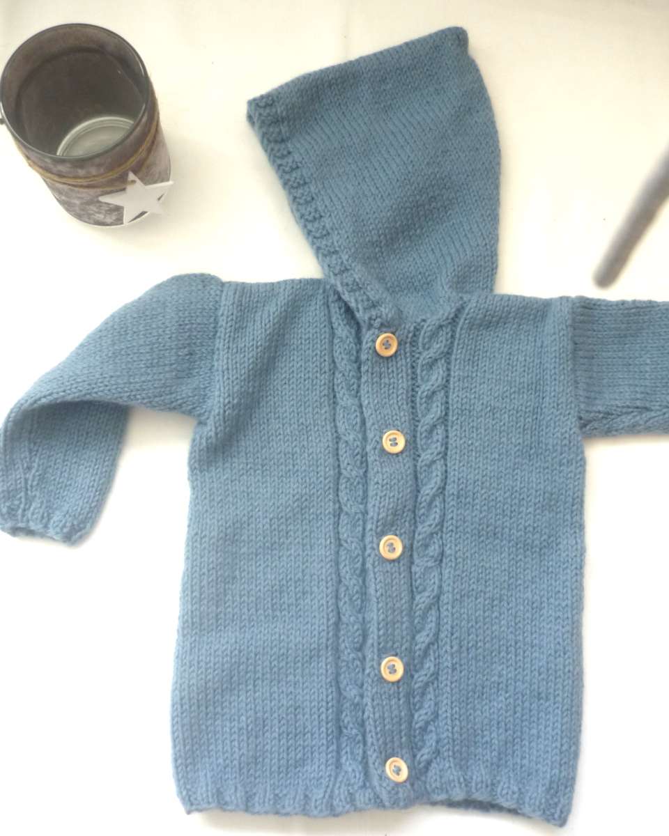 Strickjacke Baby Blau Größe 80/86   12-18 month Shop Pekusch