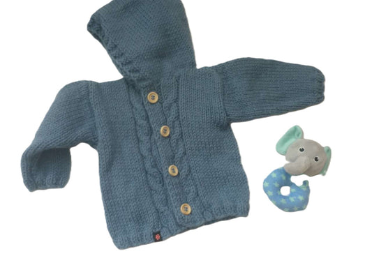 Strickjacke Baby Blau Größe 62/68 - Shop Pekusch