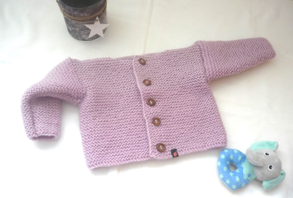 Baby Strickjacke Rosa in Größe 62/68