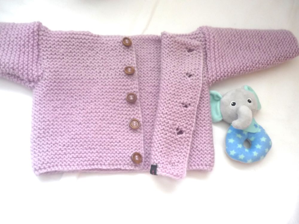 Baby Strickjacke Rosa in Größe 62/68