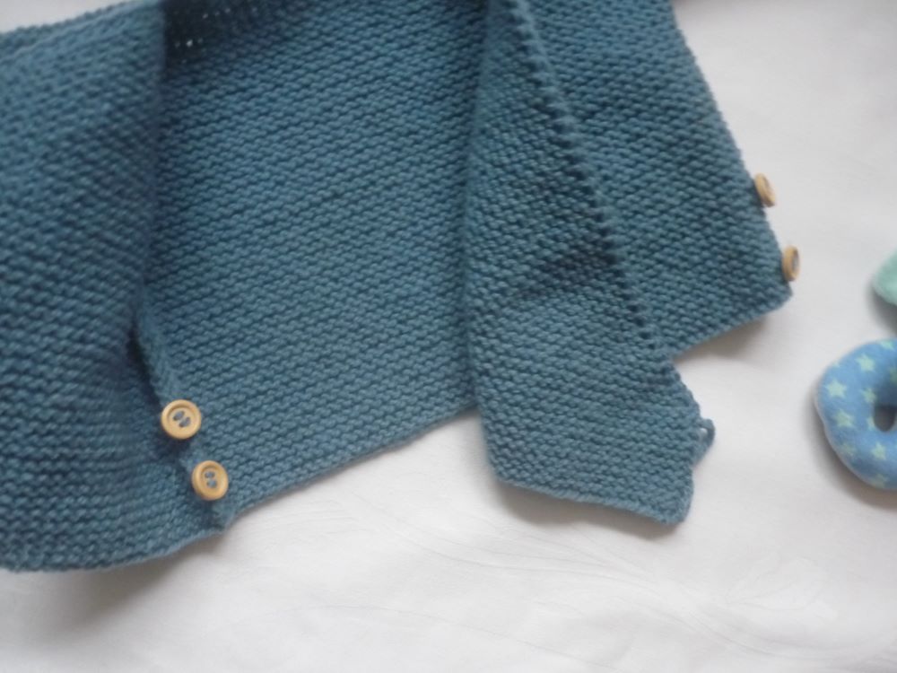 Wickeljacke Baby Bio Blau Größe 62/68 - Shop Pekusch