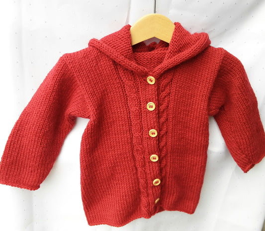 Strickjacke Baby Rot Größe 80/86   12-18 month 