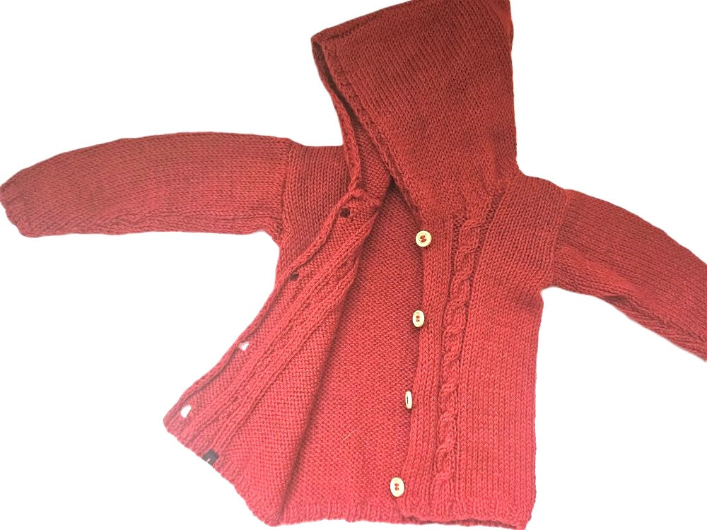 Strickjacke Baby Rot Größe 80/86   12-18 month 