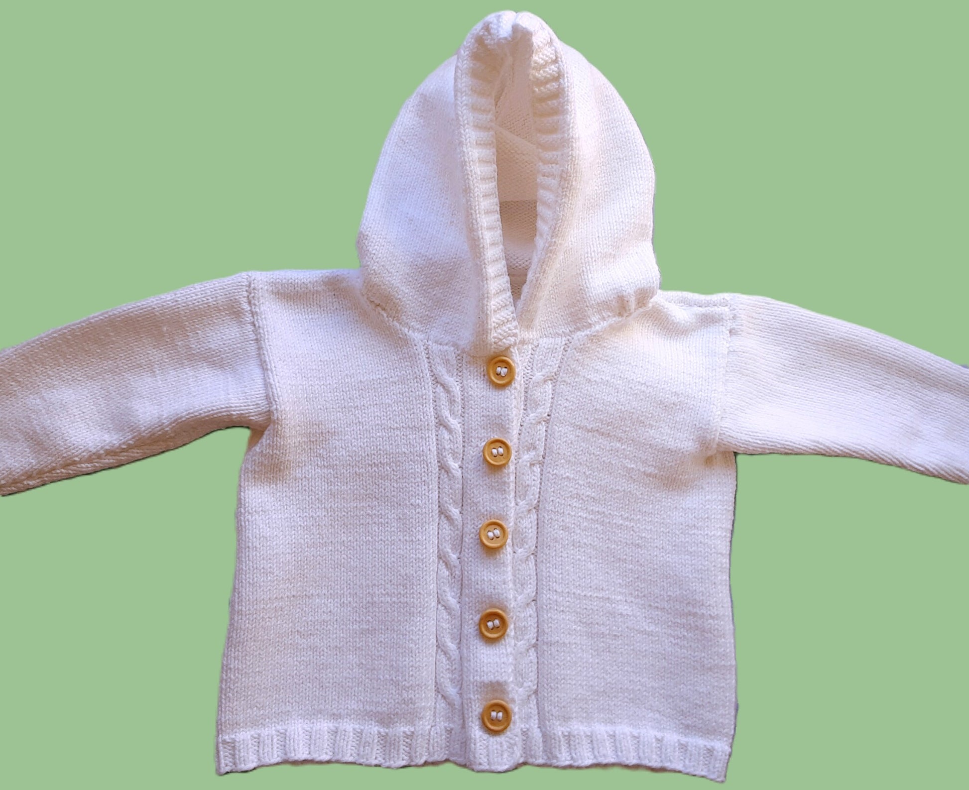 Strickjacke Baby Weiß Größe 62/68  3-6 month 