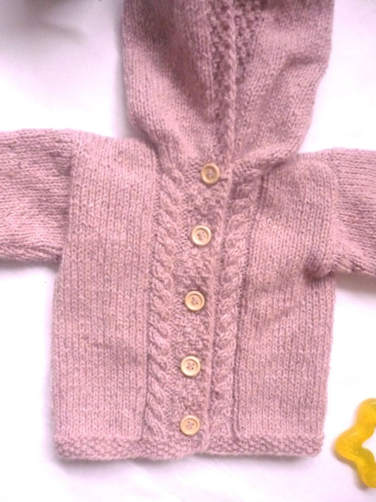 Strickjacke Baby Rosa Größe 62/68 - Shop Pekusch