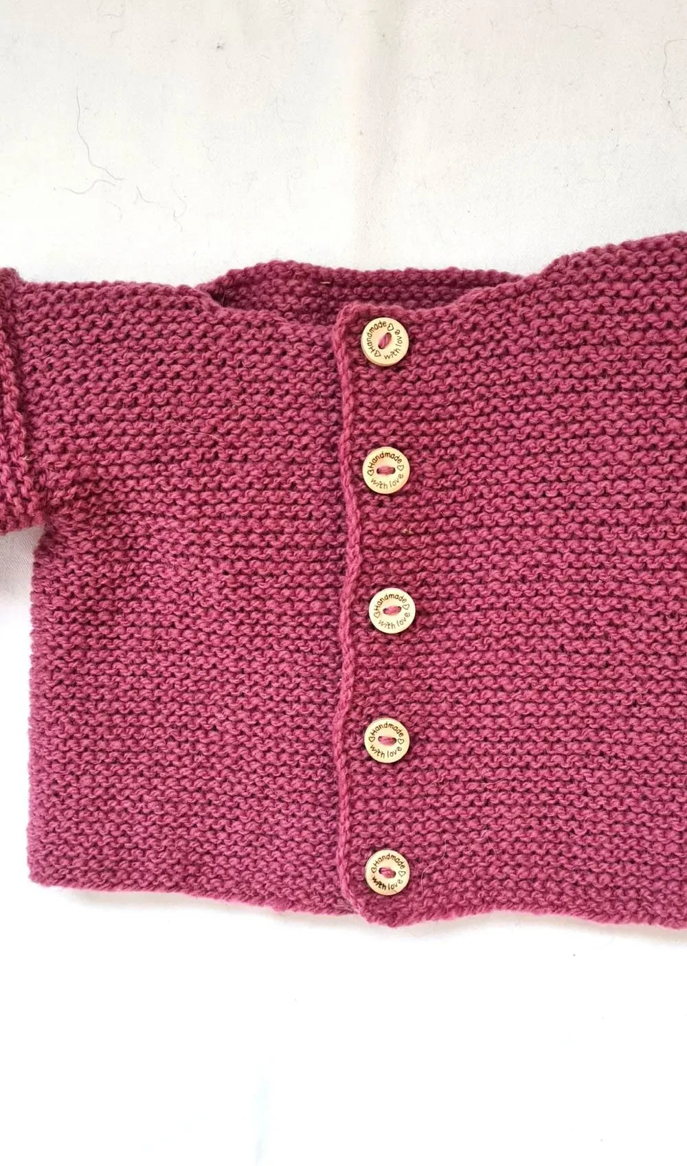 Bio Strickjacke Baby Rosa Größe 62/68 - Shop Pekusch