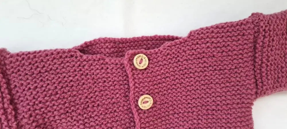 Bio Strickjacke Baby Rosa Größe 62/68 - Shop Pekusch