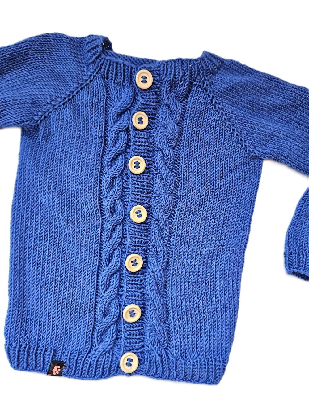 Strickjacke Baby in Blau und der Größe 74/80 - Shop Pekusch