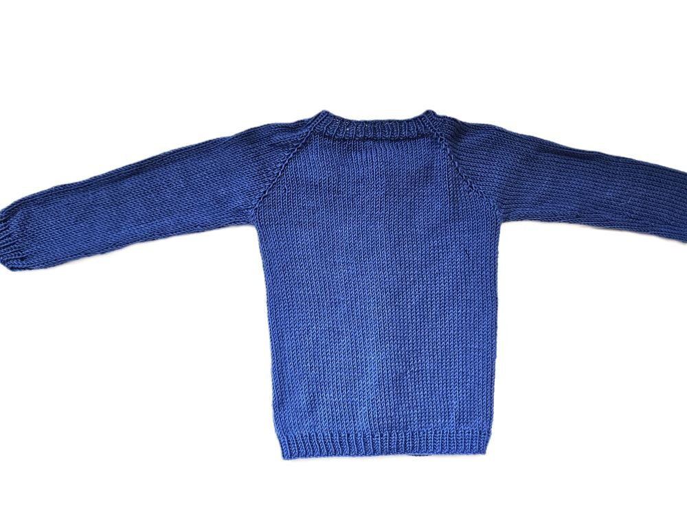 Strickjacke Baby in Blau und der Größe 74/80 - Shop Pekusch