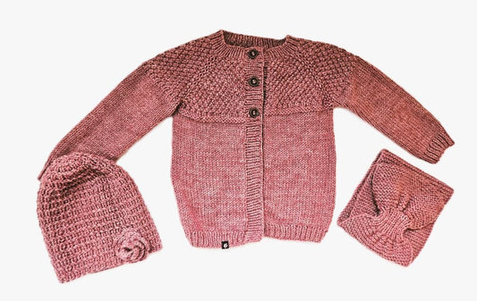 Strickjacke Baby in Blush und der Größe 86/92 - Shop Pekusch